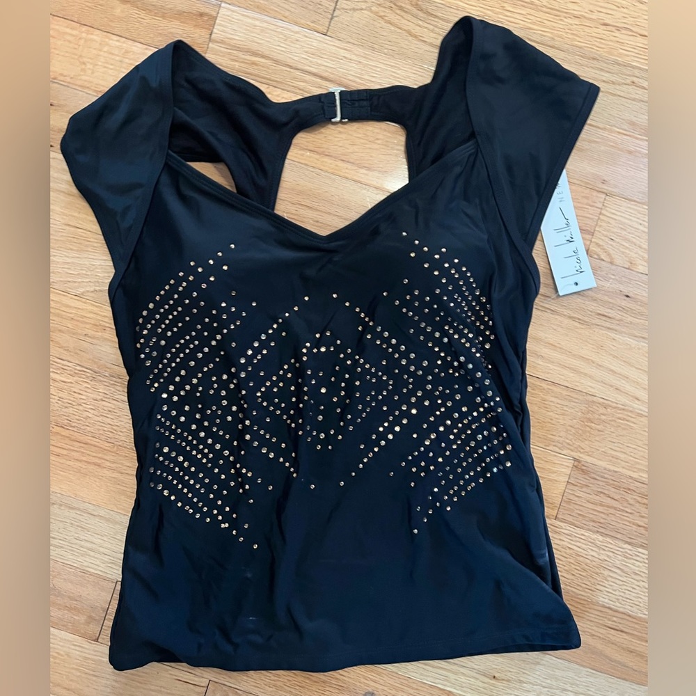 Tankini Top with Gold Jewels